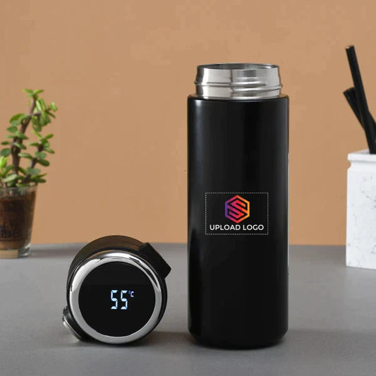 Premium Flip on Temp Bottle - Customized with Logo - Premium Bottle from TheGiftBays - Just ₹699! Shop now at TheGiftBays